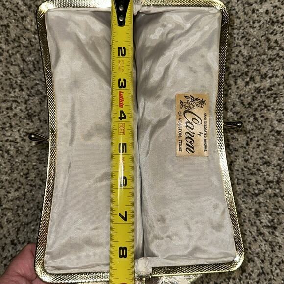 1950s Vintage Beaded Evening Bag by Caron of Houston in Excellent Condition - Picture 8 of 8